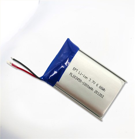 3.7V 103450 1800mAh 頭燈聚合物鋰電池 3.7V 103450 1800mAh 頭燈聚合物鋰電池