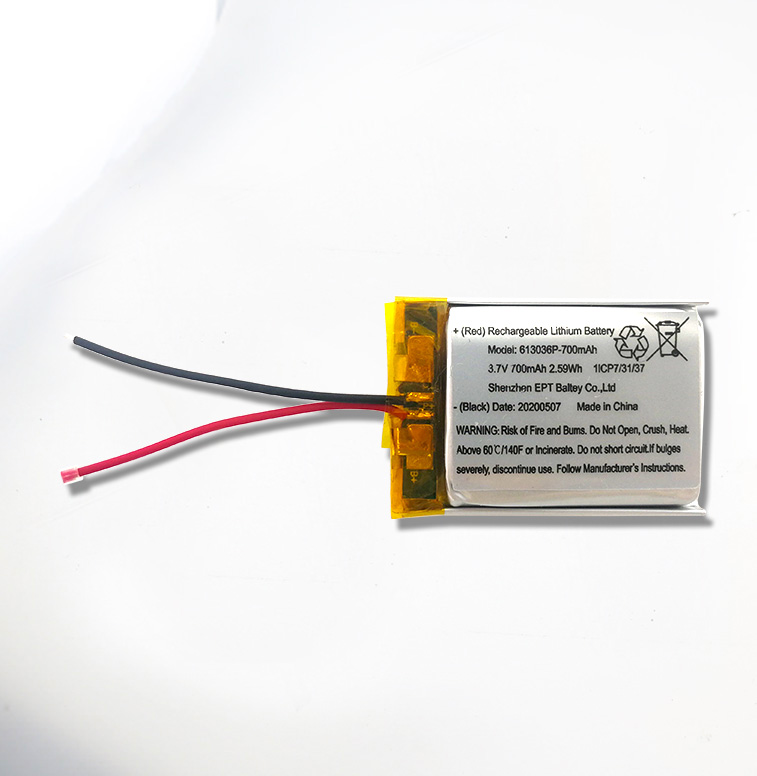 3.7V 613036P 700mAh 電動(dòng)按摩儀器聚合物鋰電池 3.7V 613036P 700mAh 電動(dòng)按摩儀器聚合物鋰電池
